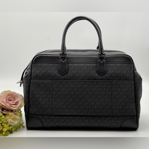 Copy of Michael Kors Travel Extra Large Brown PVC Top Zip Duffle Weekender Luggage Bag